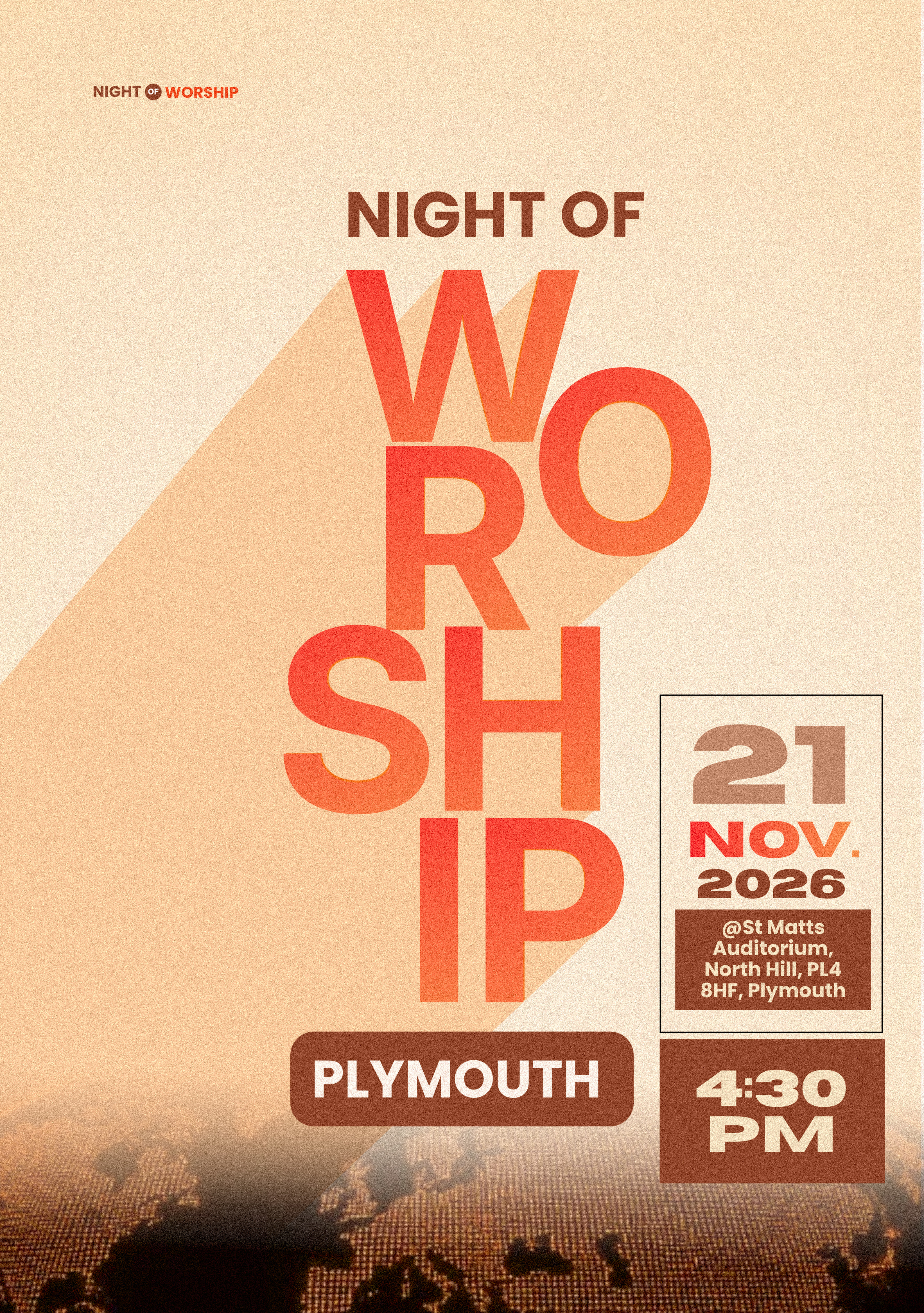 NIGHT OF WORSHIP PLYMOUTH Flier